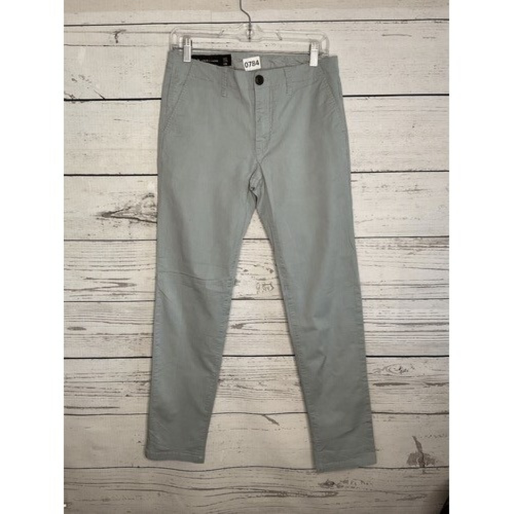 Armani Exchange Coupe Ajustee Light Gray Sport Style Slim Fit Pants Men 31R